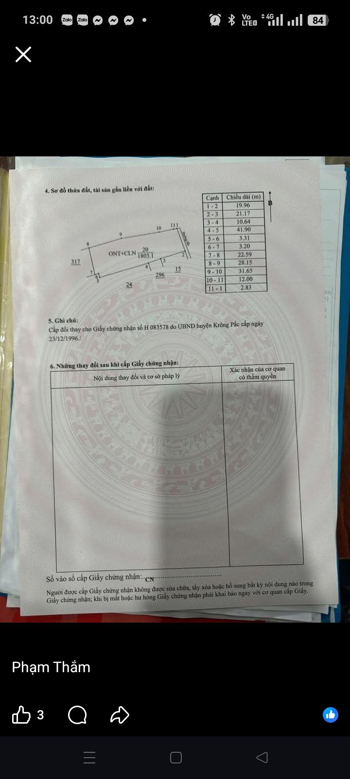 Đất nền Ea Phê Krông Pắc 1800m² giá 1.9 tỷ - Sổ đỏ chính chủ, view ruộng thoáng đãng!