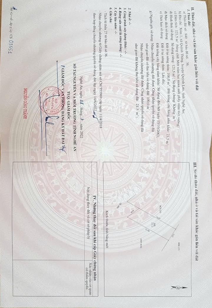 Đất nền Quỳnh Thắng, Quỳnh Lưu 120m² giá 1 tỷ - Cơ hội đầu tư sinh lời!