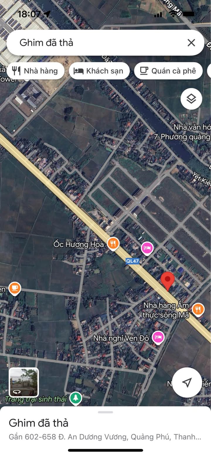 Đất mặt tiền đường QL47, Quảng Phú, Thanh Hóa 157m² - Giá chỉ 225 triệu!