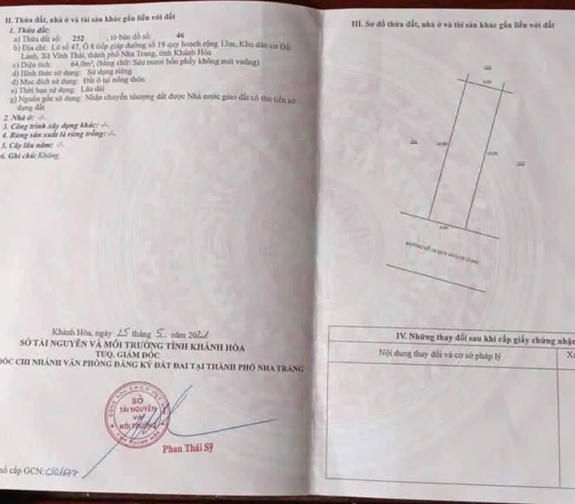 Đất nền Nam Nha Trang 64m² giá 3.4 tỷ - Lô cuối cùng, cơ hội không thể bỏ lỡ!
