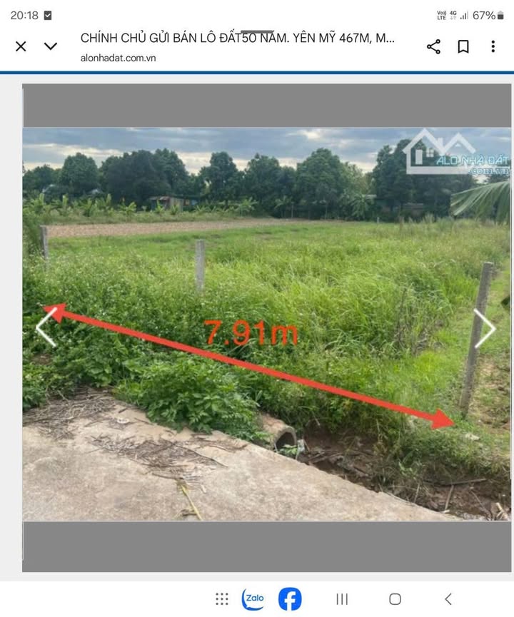 Đất vườn 467m² Làng Yên Mỹ, Thanh Trì chỉ 2,9 triệu/m² - Tiềm năng đầu tư lớn!