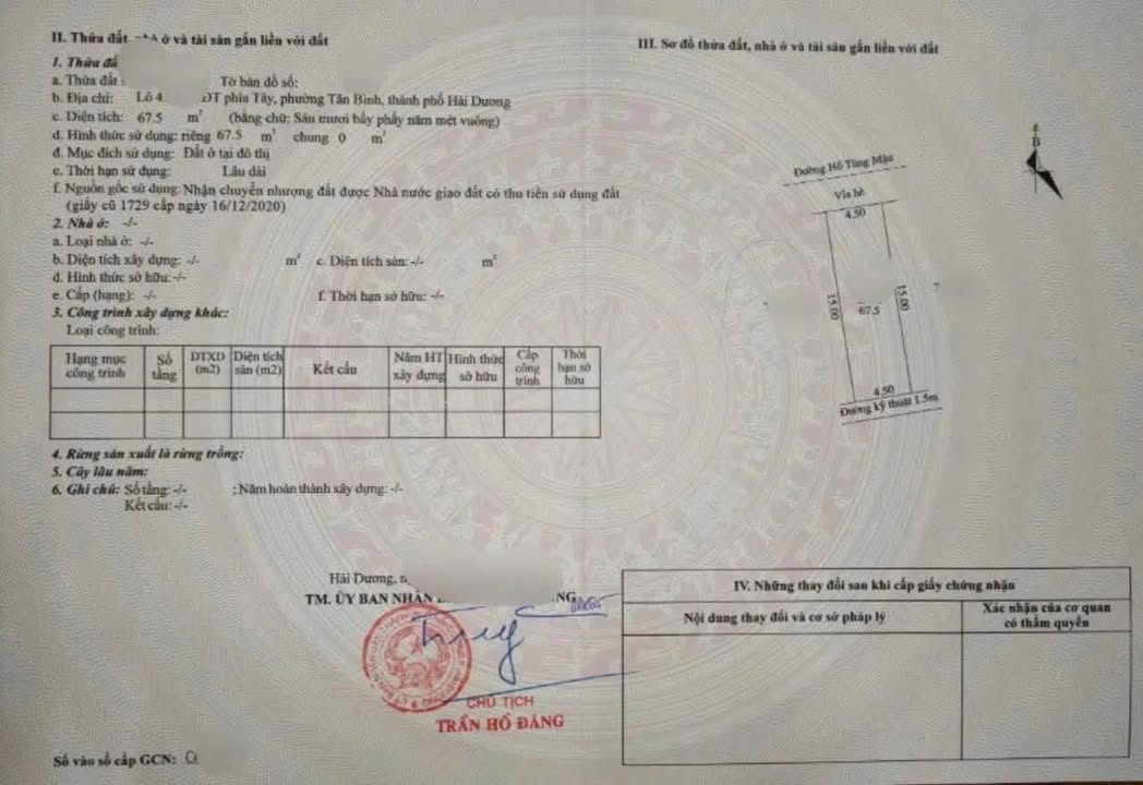 Đất KĐT An Phú 2, phố Hồ Tùng Mậu 67,5m² giá 3 tỷ - Cơ hội đầu tư tuyệt vời!