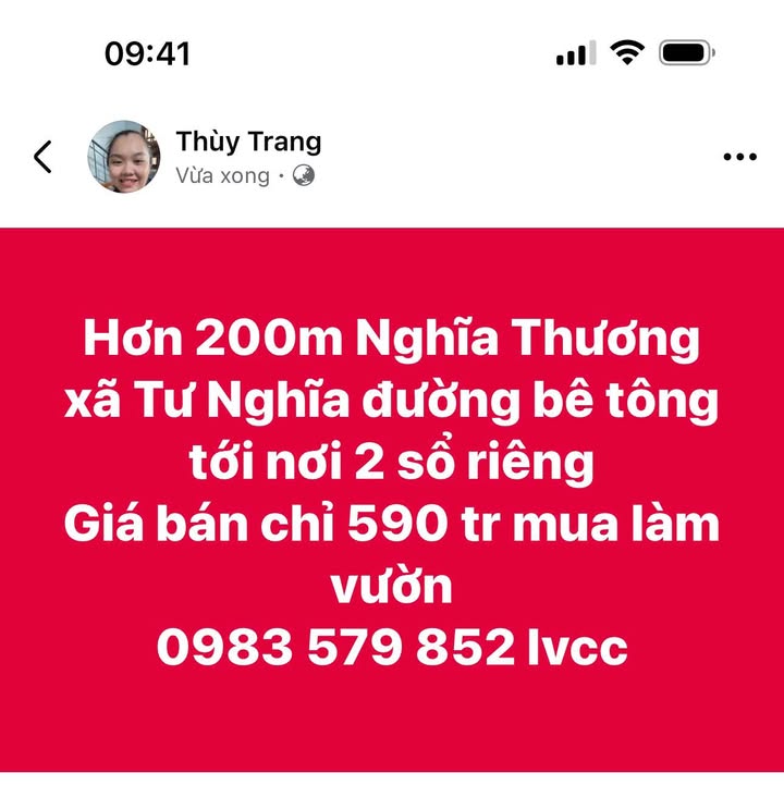 Đất nền 200m² tại Nghĩa Thương, Tư Nghĩa chỉ 590 triệu - Đầu tư hấp dẫn!