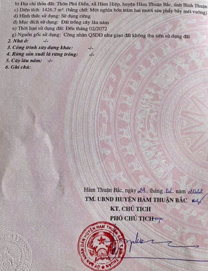 Đất nông nghiệp 2.1 sào tại Phú Điền, Bình Thuận chỉ 1.05 tỷ - View sông tuyệt đẹp!