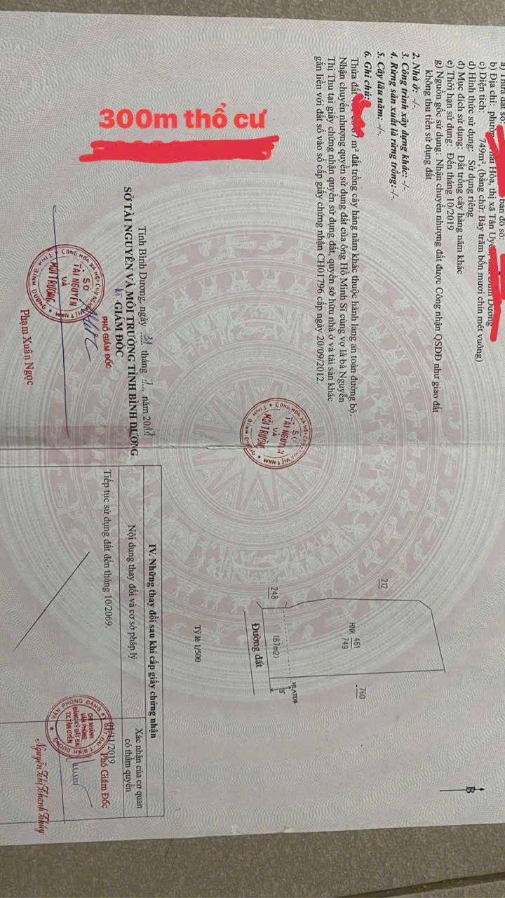 Đất nền Thái Hòa Tân Uyên 749m² giá 7.49 tỷ - Đầu tư sinh lời ngay!