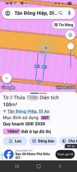 Đất thổ cư 100% mặt đường số 4, Tân Đông Hiệp, 100m² chỉ 3.8 tỷ - Cơ hội đầu tư tuyệt vời!