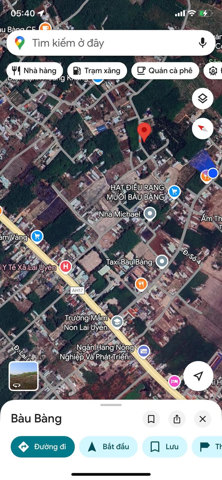 Đất thổ cư 80m² mặt tiền đường bê tông Lai Uyên - Bàu Bàng giá 799 triệu - Cơ hội đầu tư tuyệt vời!