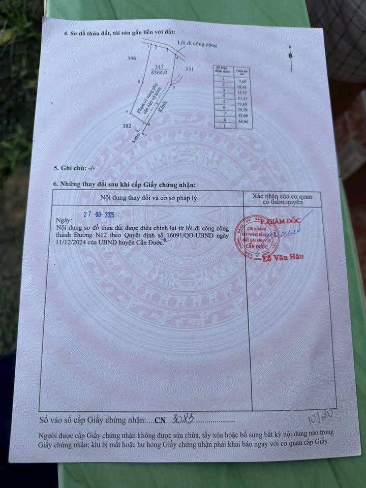 Đất nền 4.564m² mặt tiền đường Đan, Tân Ân, Cần Đước - Giá chỉ 2.5 tỷ VND thương lượng!