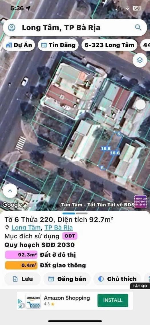 Đất nền đường Mai Hắc Đế, phường Long Tâm, 95m² - Giá 2.63 tỷ, vị trí đắc địa!