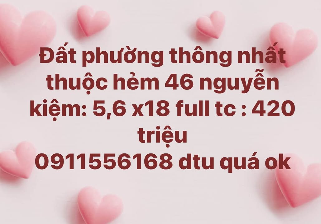 Đất thổ cư Hẻm 46 Nguyễn Kiệm, Pleiku 100m² giá 420 triệu - Cơ hội vàng đầu tư!