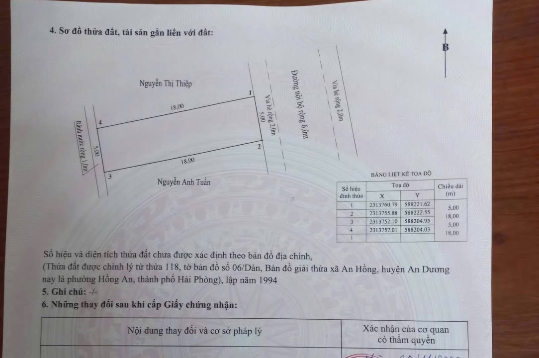 Lô đất 90m² tại Chung cư Lê Sáng, An Hồng chỉ 2.6 tỷ - Cơ hội đầu tư hấp dẫn!