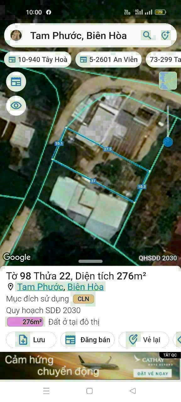 Đất nền Tam Phước, Biên Hòa 270m² giá 1.5 tỷ - Sổ đỏ chính chủ, đường ô tô tránh nhau