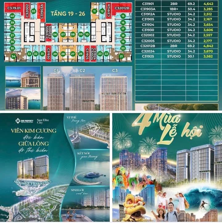 Căn hộ Studio Sun Centro Town Hạ Long 30,6m² giá 700 triệu - Đầu tư sinh lời lý tưởng!