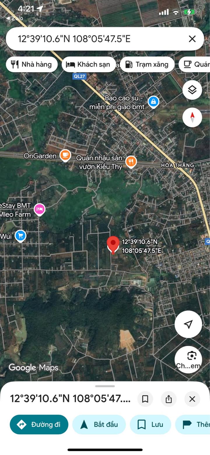 Đất nền Hòa Thắng, Buôn Ma Thuột 720m² giá 5.2 tỷ - Tiềm năng kinh doanh lớn!