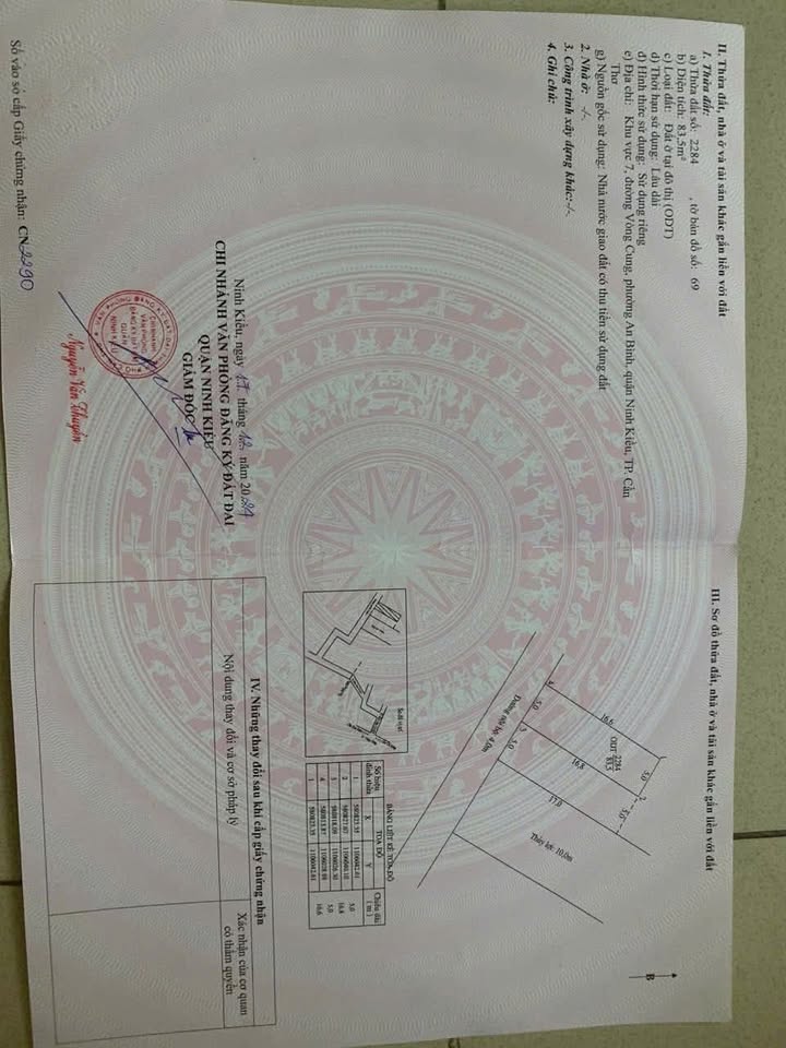 Đất nền An Bình Ninh Kiều 85m² giá 1.75 tỷ - Sổ hồng chính chủ, xây dựng ngay!