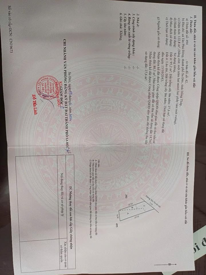 Đất nền Tân Phú Đông, Sa Đéc 122,8m² giá 670 triệu - Tiềm năng đầu tư lớn!