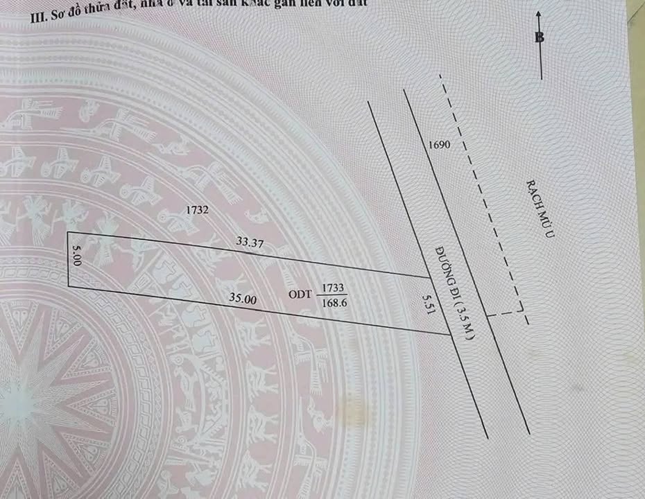 Đất thổ cư mặt tiền lộ 4m Thường Thạnh Cái Răng 168m² giá 890 triệu - Sổ hồng riêng, hướng Đông Nam!