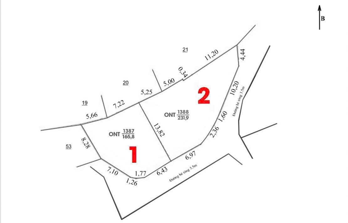 Lô đất 2 mặt tiền đường Triệu Quang Phục, Phổ Yên, 231m² giá chỉ 1 tỷ - Cơ hội đầu tư hiếm có!