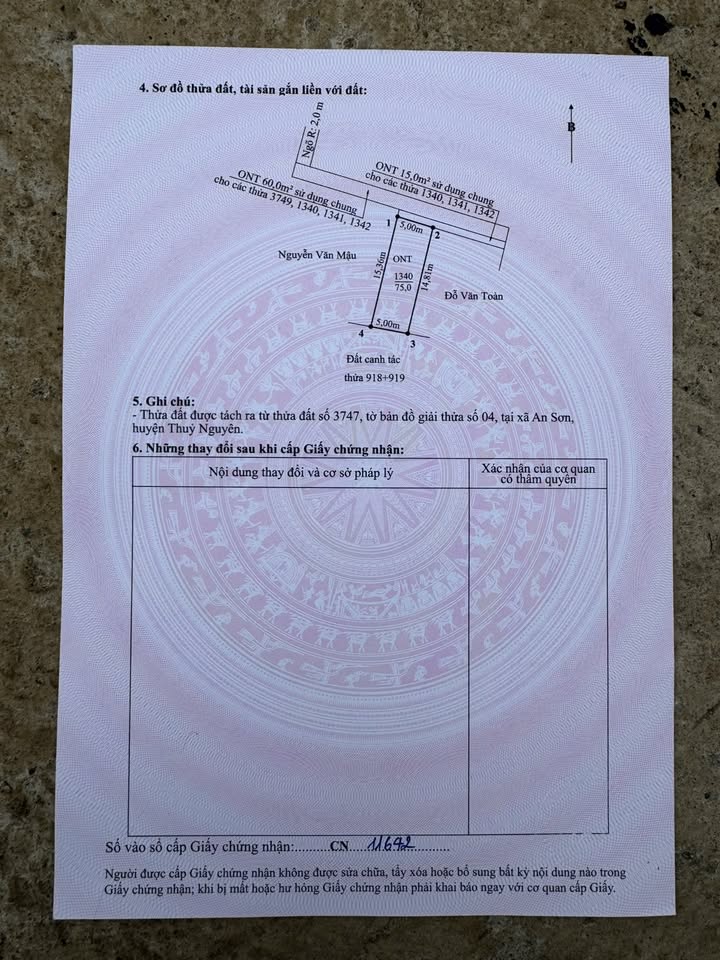 3 Lô Đất Liền Kề An Sơn, Thủy Nguyên 72,5m² - Giá Chỉ 350 Triệu