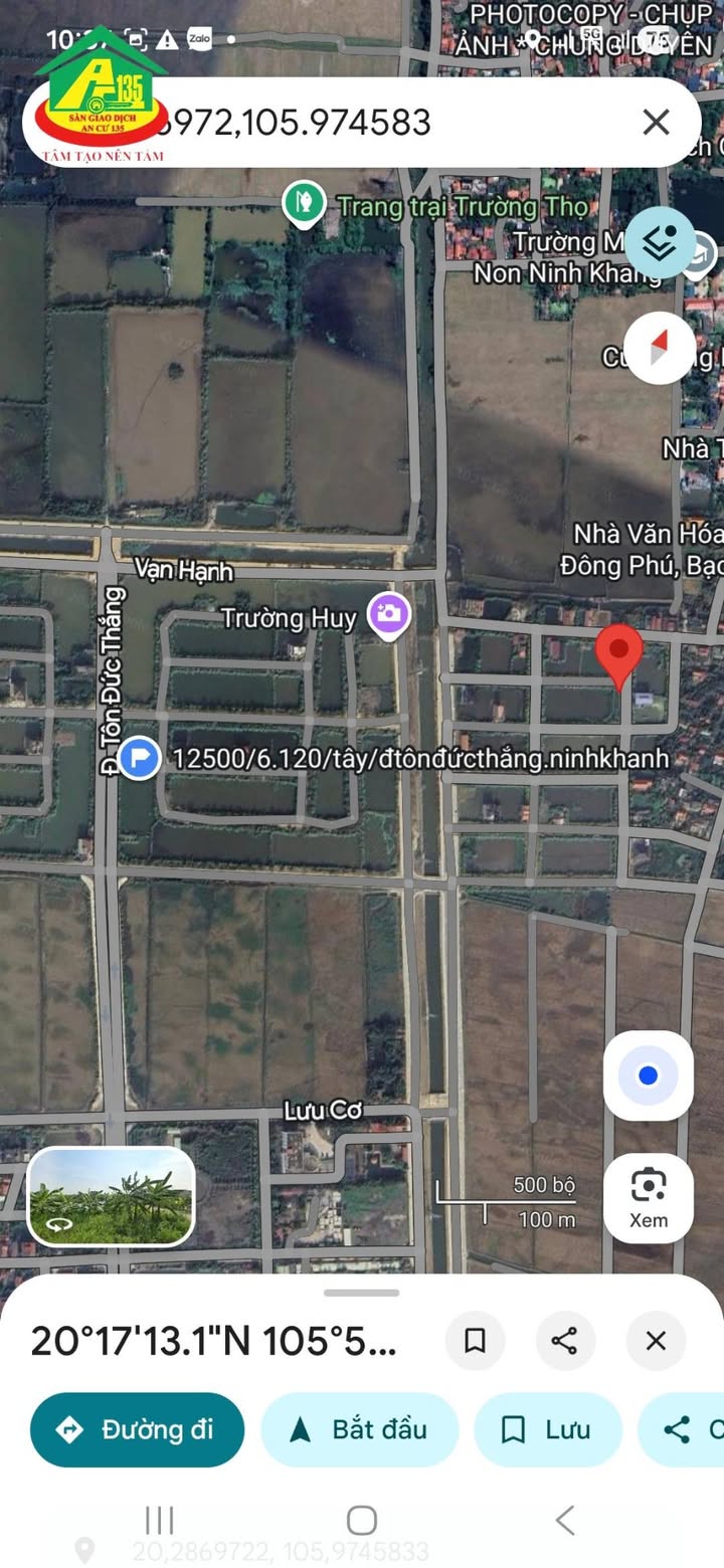 Đất nền góc 2 mặt tiền đường Đồng Trằm, Ninh Khang, 120m² giá 8 tỷ - Đầu tư sinh lời ngay!