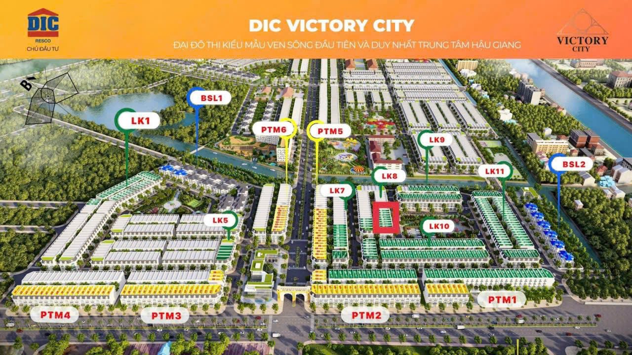 Đất nền Victory City Vị Thanh 100m² giá 1 tỷ - Cơ hội đầu tư hấp dẫn!