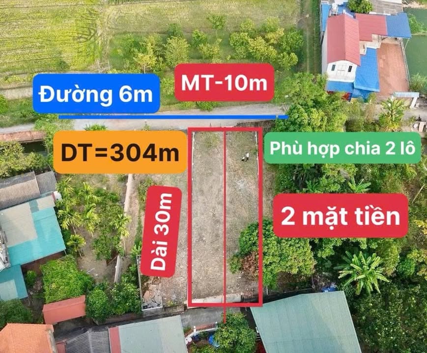 Đất nền Vân An, Hiệp Hòa 304m² giá 1.8 tỷ - Cơ hội đầu tư hiếm có!
