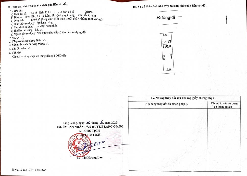 Đất đấu giá Đại Lâm, Bắc Ninh 110m² - Cơ sở hạ tầng đồng bộ, giá tốt!