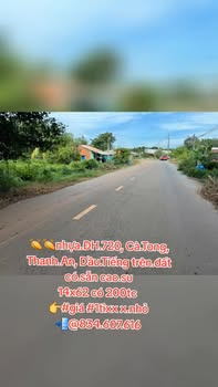 Đất thổ cư 868m² xã Thanh An, Dầu Tiếng chỉ 1 tỷ - Cơ hội đầu tư tuyệt vời!