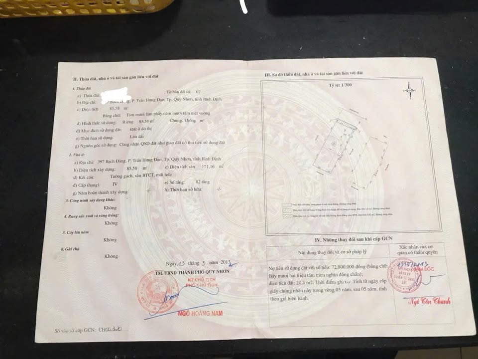 Nhà 2 mê mặt tiền Bạch Đằng, Quy Nhơn 85m² giá 8 tỷ - Kinh doanh sầm uất!