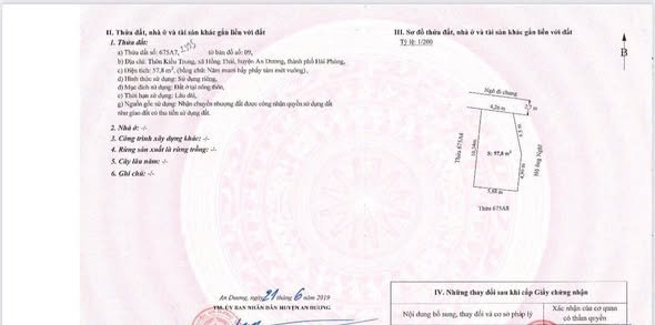 Đất Hồng Thái, An Dương 57m² giá 900 triệu - Đường vào thông thoáng, tiện kinh doanh!