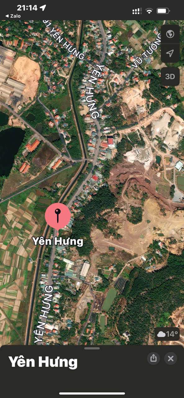 Đất nền kinh doanh mặt tiền đường Yên Hưng, Quảng Yên 1385m² - Cơ hội đầu tư hấp dẫn!