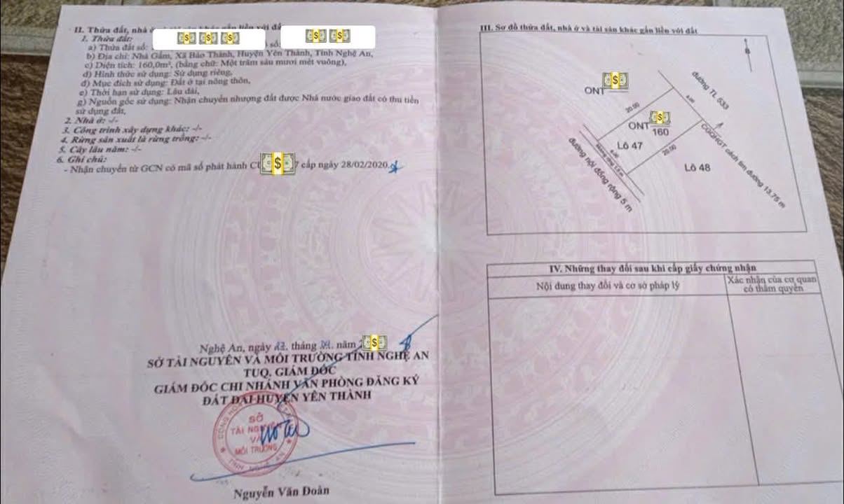 Đất nền Bảo Thành, Yên Thành 170m² giá 4 tỷ - Đầu tư sinh lời ngay!