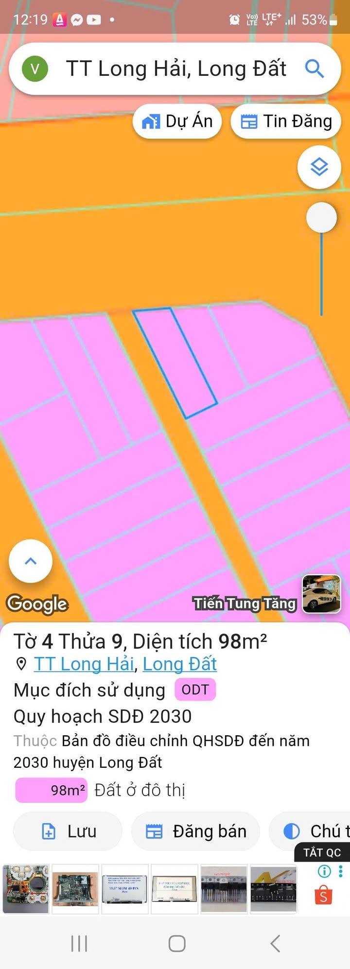 Đất nền mặt tiền đường số 7, thị trấn Long Hải 98m² giá 3.49 tỷ - Đầu tư sinh lời lý tưởng!