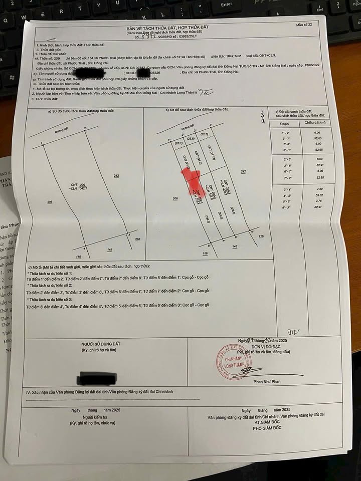 Đất thổ cư Tân Hiệp, Long Thành 312m² giá 2 tỷ - Cơ hội đầu tư hấp dẫn!