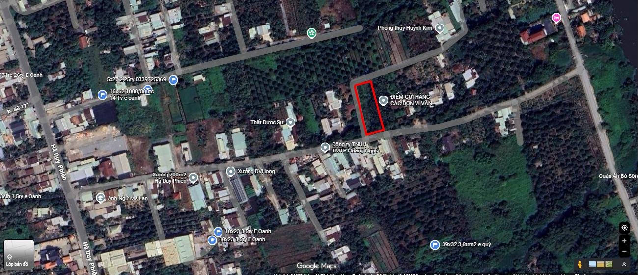 Đất 3 mặt tiền đường Hà Duy Phiên, Củ Chi, 983m² giá 12.5 tỷ - Thích hợp đầu tư sinh lời!