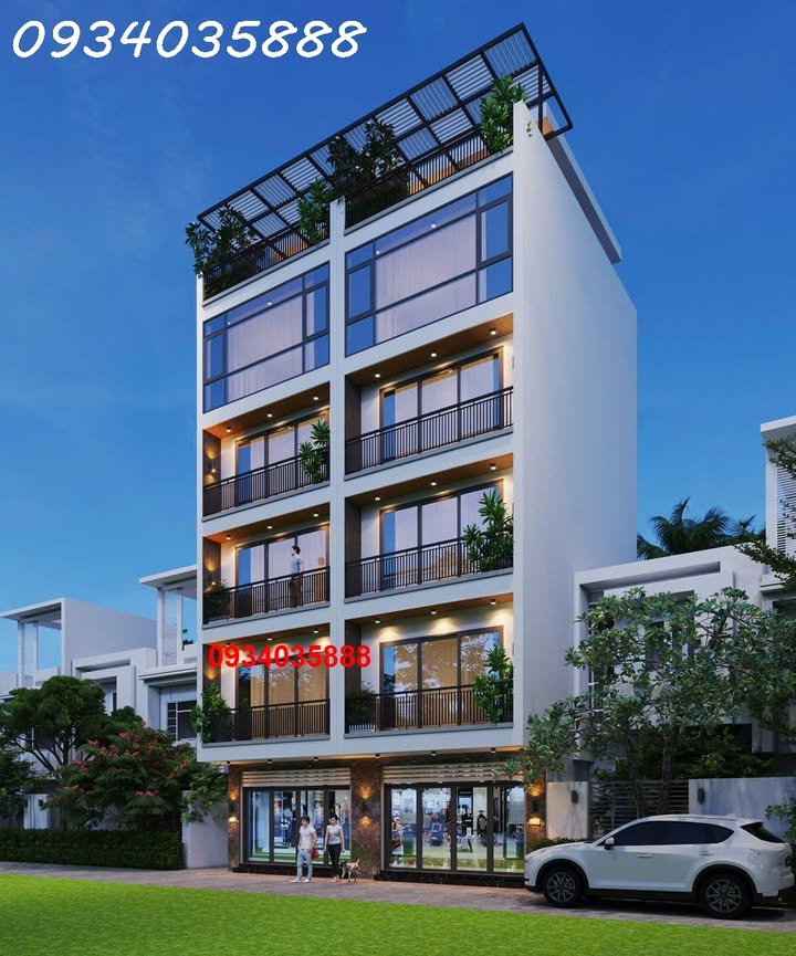 Nhà phố Ngọc Lâm Long Biên 35m² giá 12 tỷ - Thiết kế 7 tầng sang trọng, gara ô tô!