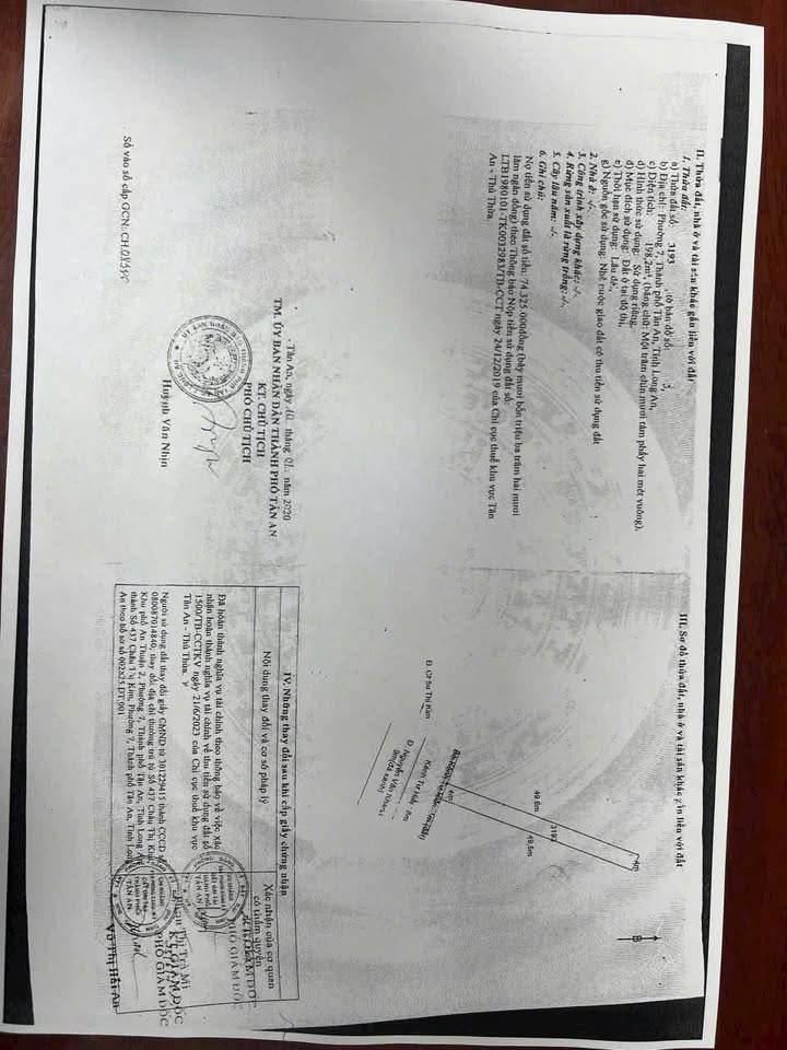 Đất thổ cư đường Nguyễn Văn Khánh, Tân An 200m² giá 1.6 tỷ - Cơ hội đầu tư tốt!