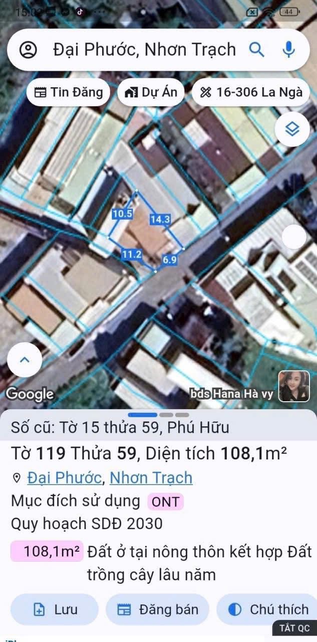 Đất nền Thủ Đức 108m² giá 2.55 tỷ - Mặt tiền đường Phan Văn Đáng