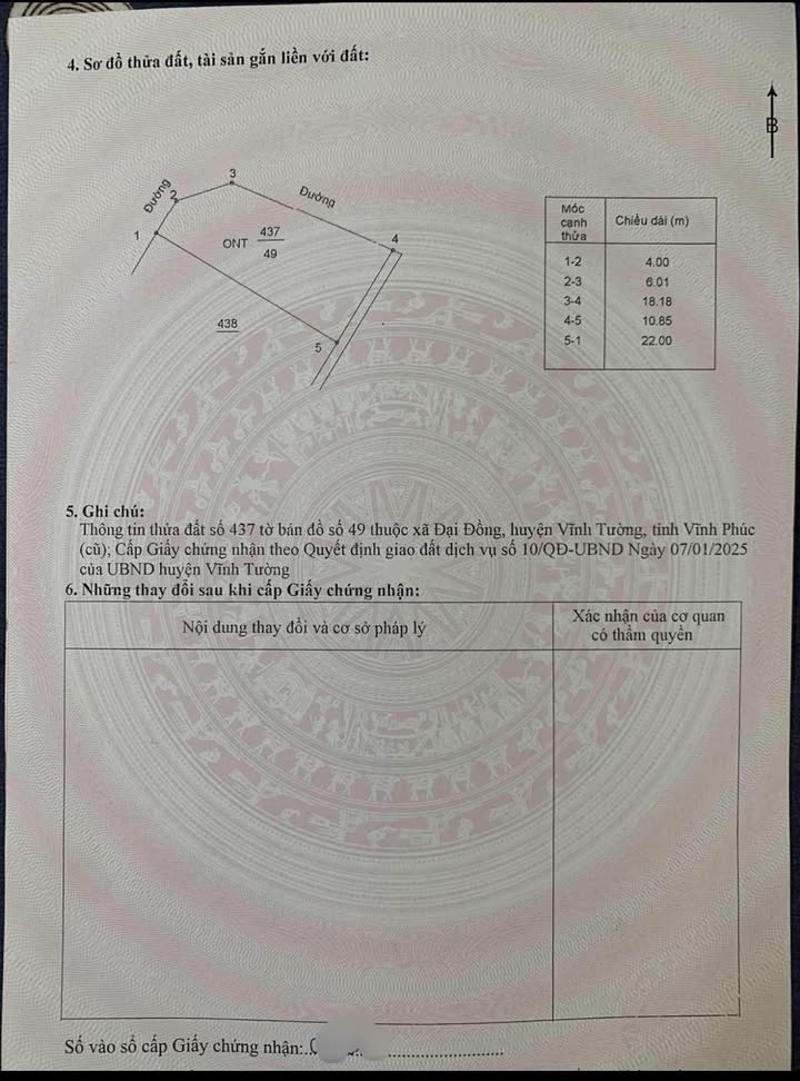 Đất nền góc Đại Đồng Vĩnh Tường 193m² giá 9 tỷ - Cơ hội đầu tư tuyệt vời!