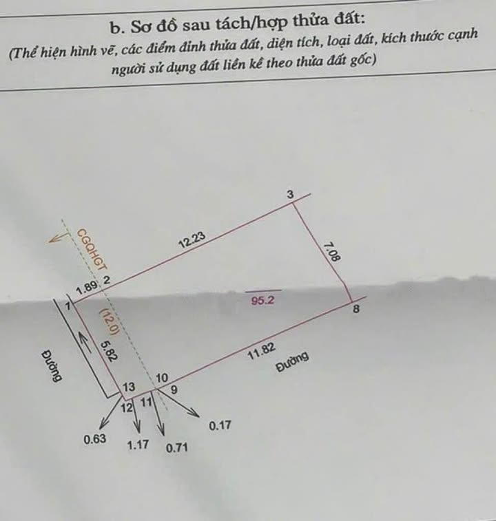 Đất nền góc Khối 11, Nghi Kim, 95.2m² giá 3.26 tỷ - Kinh doanh sầm uất!