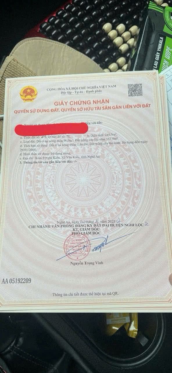 Đất nền Xóm 9 Nghi Kiều 241m² giá tốt - Đầu tư sinh lời ngay!