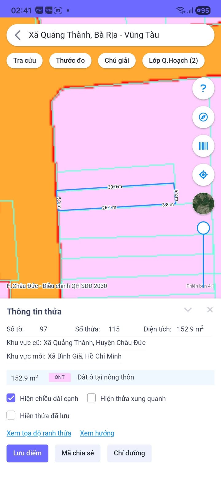 Đất nền Quảng Thành Châu Đức 200m² giá 450 triệu - Đầu tư sinh lời ngay!