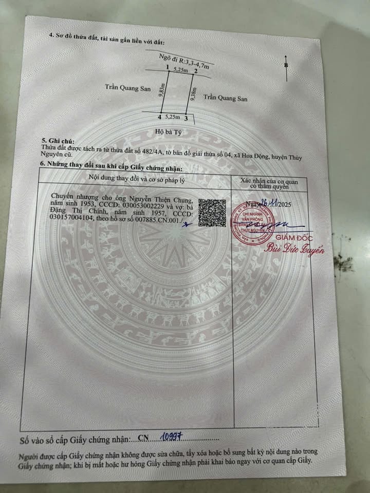 Đất nền Hoa Động Thủy Nguyên 50m² giá 1.6 tỷ - Gần khu dân cư đông đúc!