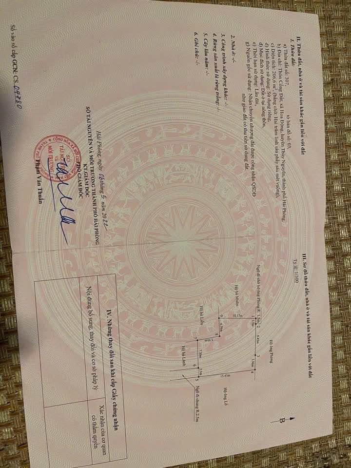 Đất nền Hoa Động, Thủy Nguyên 200m² giá 3 tỷ - Cơ hội đầu tư hấp dẫn!