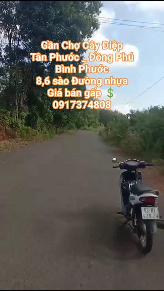 Đất nền Tân Phước, Đồng Phú, Bình Phước 8,6 sào - Giá bán gấp 2 tỷ!