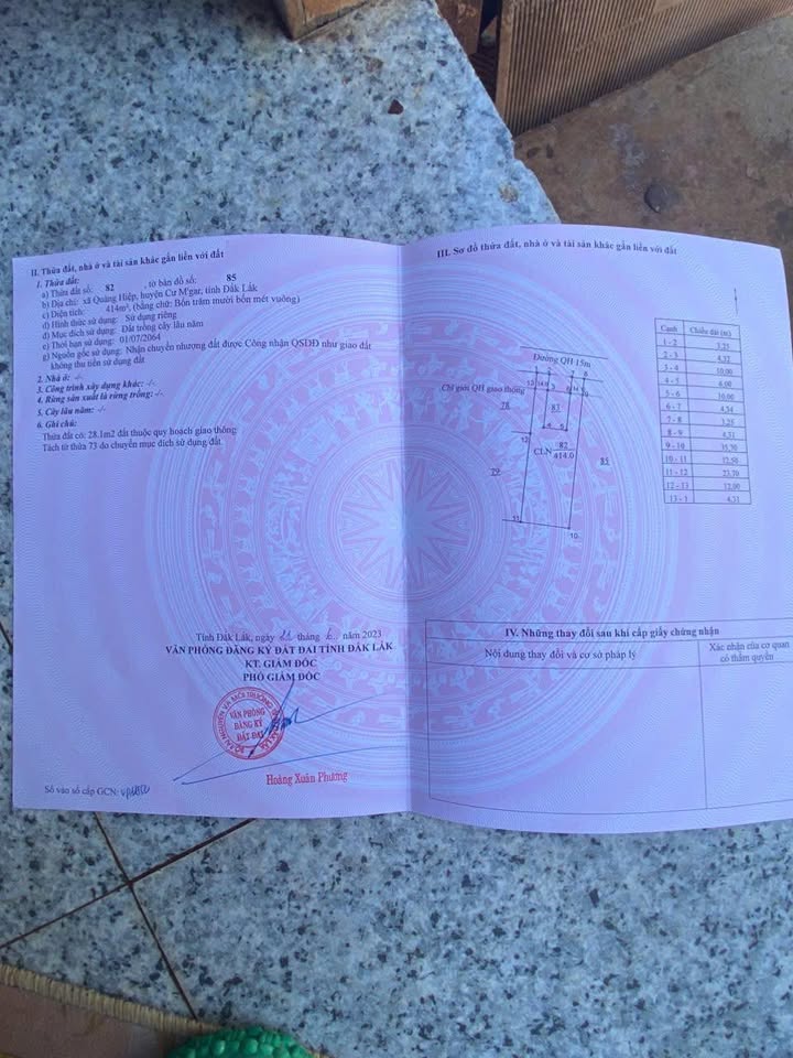 Đất nền Quảng Hiệp Cư M'gar 12.5m² giá 1.1 tỷ - Bớt lộc cho khách thiện chí!