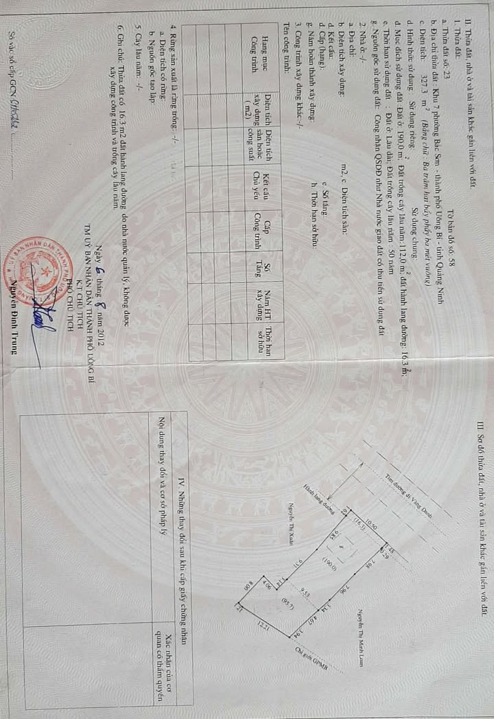 Đất mặt đường lớn Khu 7 Bắc Sơn 327m² giá 3.3 tỷ - Sổ đỏ chính chủ