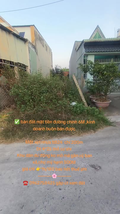 Đất mặt tiền TL824, Bình Chánh, 100m² chỉ 1.18 tỷ - Kinh doanh sầm uất!