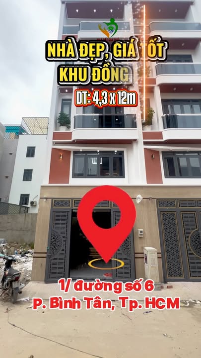 Nhà phố mới xây 50m² tại Bình Tân giá 6.5 tỷ - Sổ hồng riêng, chính chủ!