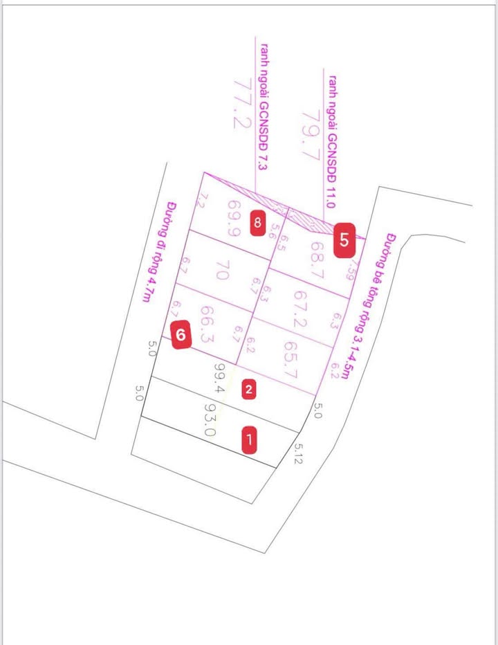 Đất thổ cư Phước Hạ, Nha Trang 66m² giá 1.23 tỷ - Sổ hồng sang tên ngay!